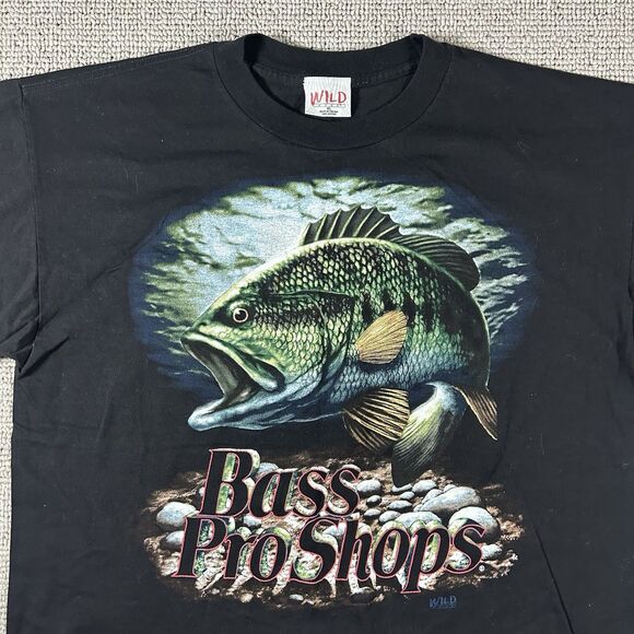 Vintage Bass Pro Shops Graphic Shirt Men’s XL Fishing Wild Wear USA 90s Rare - Picture 10 of 11